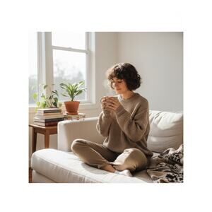 Christopher Hayes Wool Blend Neutral Fisherman Pullover Sweater Size Large